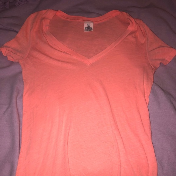 PINK | Victoria’s Secret | V-Neck | Coral - Picture 1 of 4
